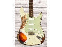 Fender Custom Shop 1961 Stratocaster Super Heavy Relic 3A RW Aged Olympic White 3TSB Fender Custom Shop 1961 Stratocaster Super Heavy Relic 3A RW Aged Olympic White 3TSB